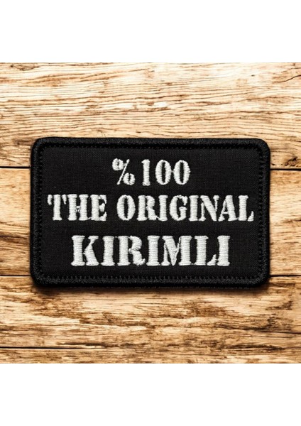The Kırımlı Yazılı Nakış Patch Peç - 8x5 cm
