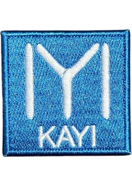 Kayı Türk Oğuz Boyu Tamgası Peç Patch - 5x5 cm