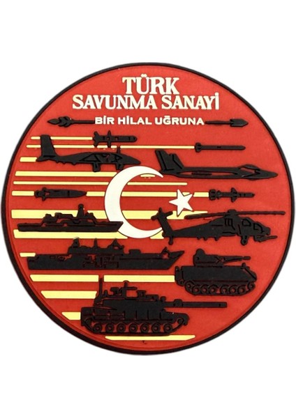 Türk Savunma Sanayi Pvc 3D Kauçuk Patch - 9.5 cm