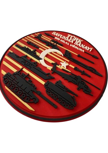 Türk Savunma Sanayi Pvc 3D Kauçuk Patch - 9.5 cm