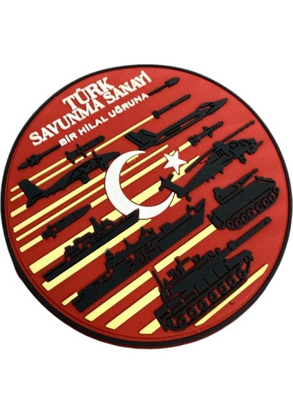 Türk Savunma Sanayi Pvc 3D Kauçuk Patch - 9.5 cm