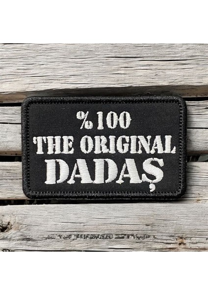 The Dadaş Yazılı Nakış Patch Peç - 8x5 cm
