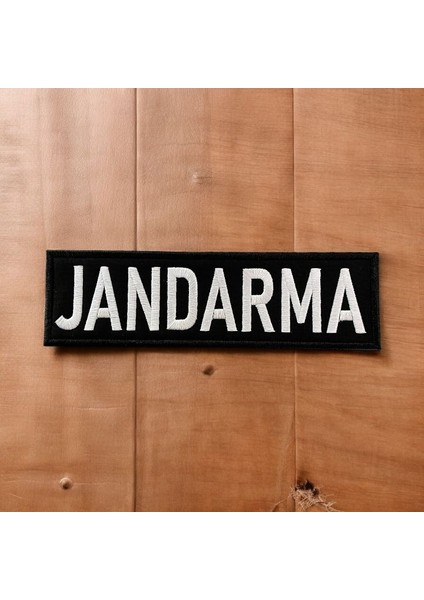 Jandarma Yazılı Nakış Peç Arma cm - 20X6 cm