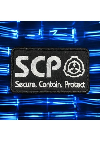 Scp | Secure Contain Protect Patch Nakış Arma - 10X6 cm