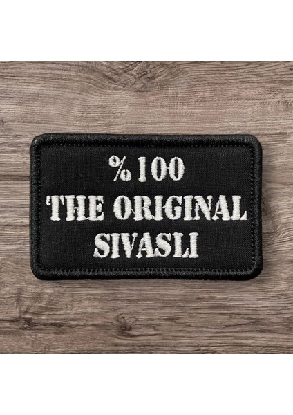 The Sivaslı Yazılı Nakış Patch Peç - 8x5 cm