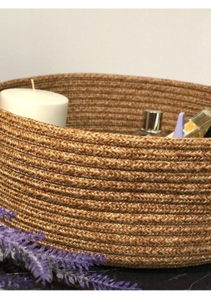 Şık ve Çok Amaçlı Hasır Sepet 25x10, Banyo ve Mutfak Organizeri fiyatları