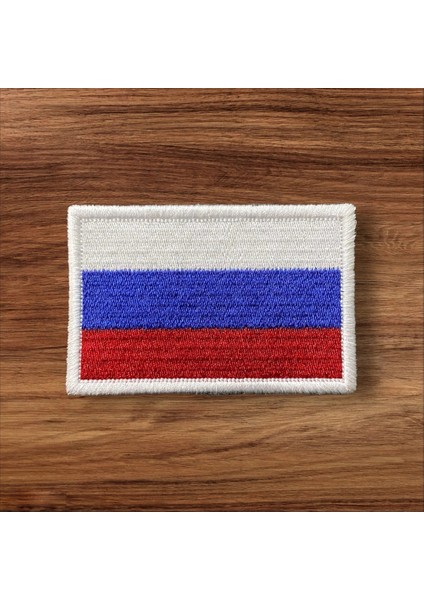 Rusya Bayrağı Patch Arma - 8x5 cm