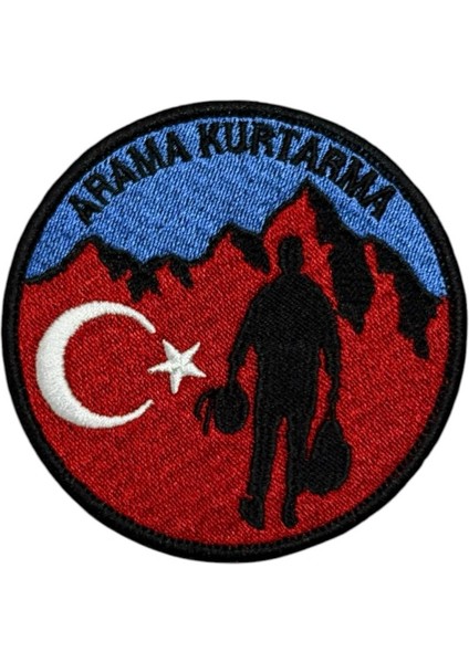 Arama Kurtarma Ekibi Nakış Peç Patch - 9 cm
