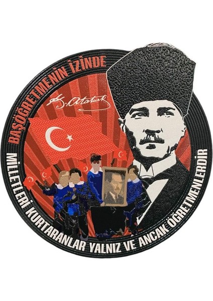 24 Kasım Öğretmenler Günü Özel Hatıra Rsd Patch - 9x9.4 cm