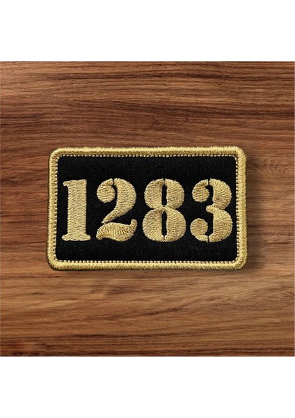 Atatürk 1283 Harbiyeli Okul Numarası Patch Arma - 8x5 cm