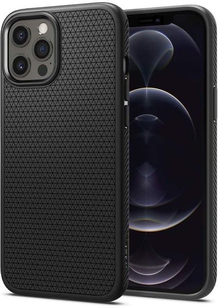 Apple iPhone 12 / Apple iPhone 12 Pro Kılıf Liquid Air Matte Black - ACS01701