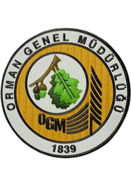 Orman Genel Müdürlüğü 1839 Ogm Kol Göğüs Patch - 7 cm