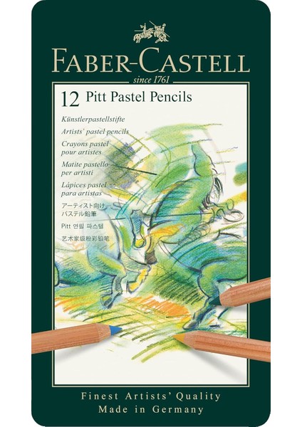 Pitt Pastel Boya Kalemi, 12 Renk