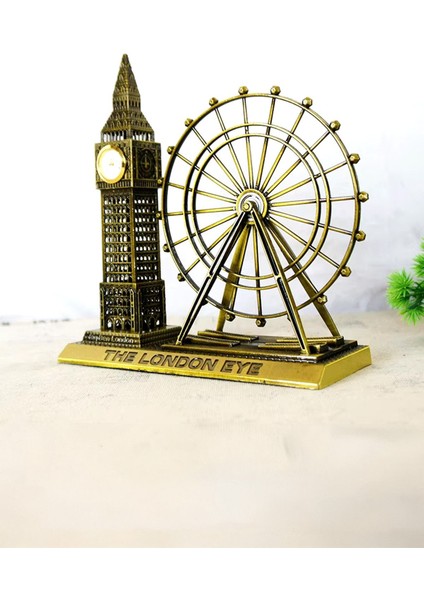 Dönme Dolap Big Ben Modelli Saat Masa Saati Dönme Dolap