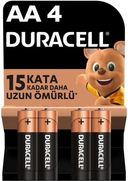 - Aa Alkalin Kalem Pil (4'lü Paket) 1,5 V LR6/MN1500