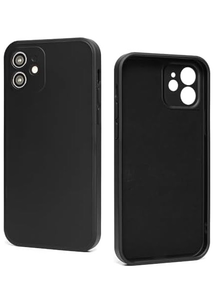 Apple iPhone ile Uyumlu 11 (12 Görünümlü Köşeli) Içi Kadife Lansman Kılıf-Siyah fiyatları