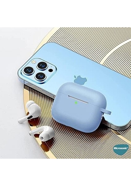 Apple AirPods Pro 2.nesil Için Kılıf Askılı Mat Silikon Siyah [Apple AirPods Pro 2. Nesil ile Uyumlu Kılıf - Siyah]