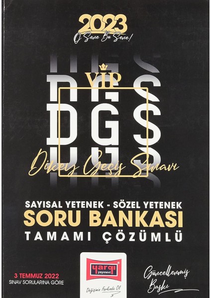 - Yayınları 2023 Dgs Sayısal-Sözel Yetenek Tamamı Çözümlü Soru Bankası
