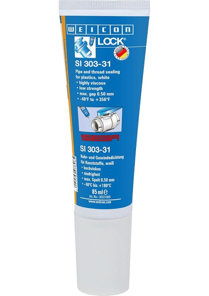Sı 303-31 | 85 ml | Endüstriyel Yapıştırıcı ve Sızdırmazlık Malzemesi | Boru ve Flanş Sızdırmazlığı
