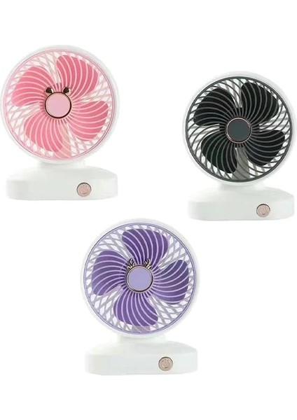 - Taşınabilir Mini USB Masa Üstü Fan (Mor)