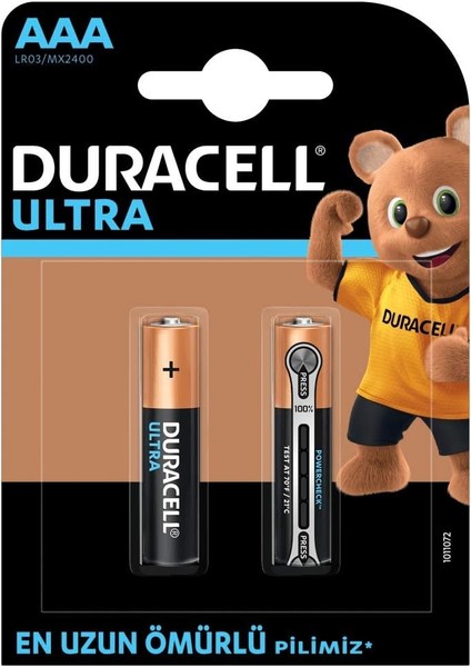 - Ultra Alkalin Aaa Ince Kalem Piller, 2 Li Paket