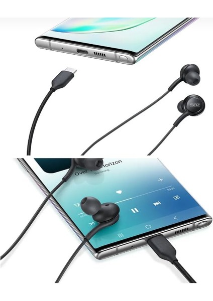 Için Kulaklık, Type C Kablolu, USB C Tipi Kulaklıklar iPhone 15-15 Plus-15 Pro-15 Pro Max Uyumlu Type-C Galaxy S23 S22 S20 Fe S21 Ultra Z Fold 3 Z Flip A53 A54 Uyumlu