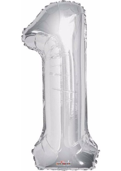 Gümüş Rakam Folyo Balon Yaş Gümüş Balon 34'' 76 cm Sayı Balon Uçan Balon Helyum Balon