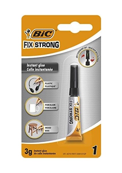 - Fix Strong Süper Güçlü Japon Yapıştırıcısı 3 gr 1'li Blister