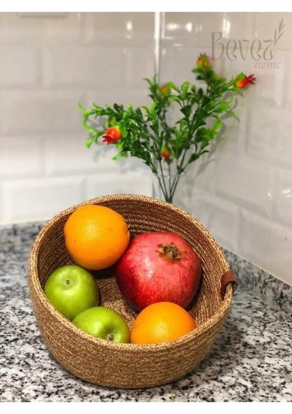 Doğal Jüt Hasır Çok Amaçlı Sepet - Şık ve Dayanıklı Depolama Çözümü fiyatları