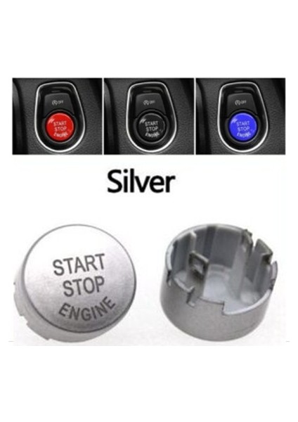 Start Stop Düğme Kapağı Gümüş Bmw F10 Lcı F07 F06 F11 F12 F13 F01 Lcı