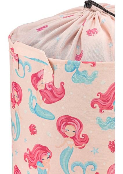 Pembe Çok Amaçlı Katlanabilir Fileli Saklama Kutusu 37x40, Dayanıklı Polyester Malzeme modelleri