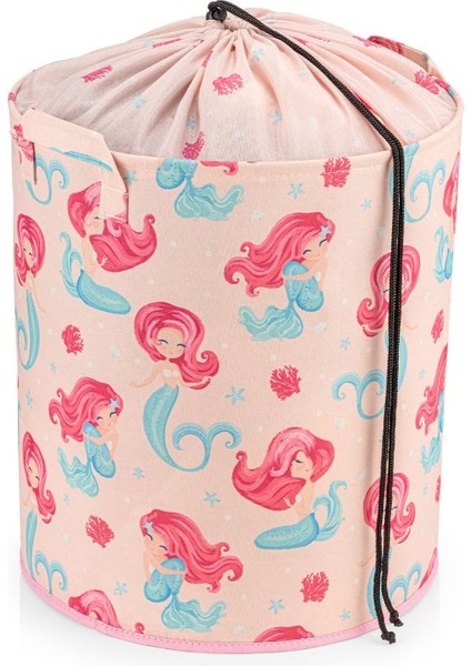 Pembe Çok Amaçlı Katlanabilir Fileli Saklama Kutusu 37x40, Dayanıklı Polyester Malzeme indirimleri