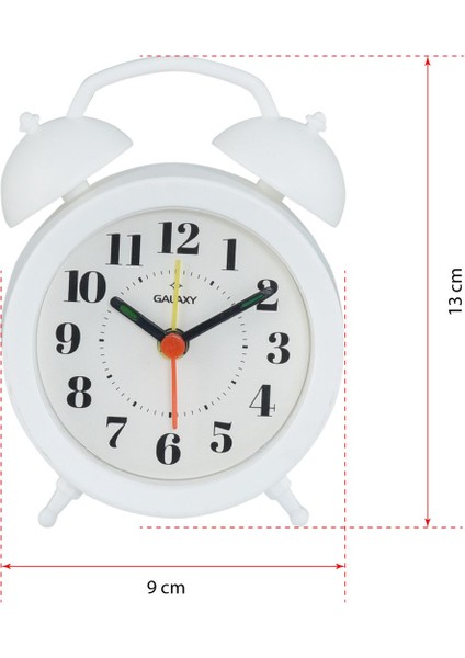 Mini Boy Akar Saniyeli Alarmlı Analog Masa Saati Çalar Saat fiyatları