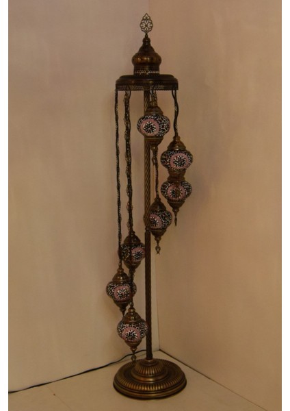 Lambader Çoklu Elişi Sarkıt Camlı,mozaik Ayaklı Lambader,dekoratif Köşe Lambası Model 15 fırsatları