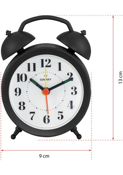 Mini Boy Akar Saniyeli Alarmlı Analog Masa Saati Çalar Saat fiyatları