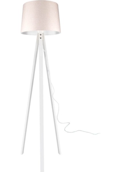 Deko Lambader Beyaz Ayak / Pudra Şapka