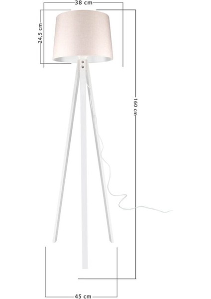 Deko Lambader Beyaz Ayak / Pudra Şapka fiyatları