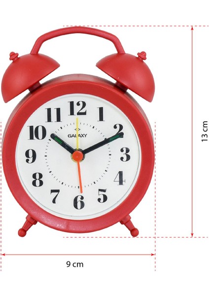 Mini Boy Akar Saniyeli Alarmlı Analog Masa Saati Çalar Saat fiyatları