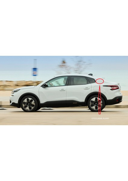 Citroen C3 C4 C5 C6 Siyah Abs Yan Kanatlar Logo Arma Seti