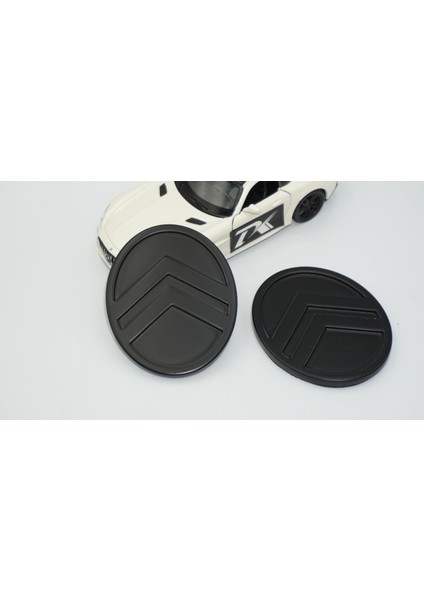 Citroen C3 C4 C5 C6 Siyah Abs Yan Kanatlar Logo Arma Seti