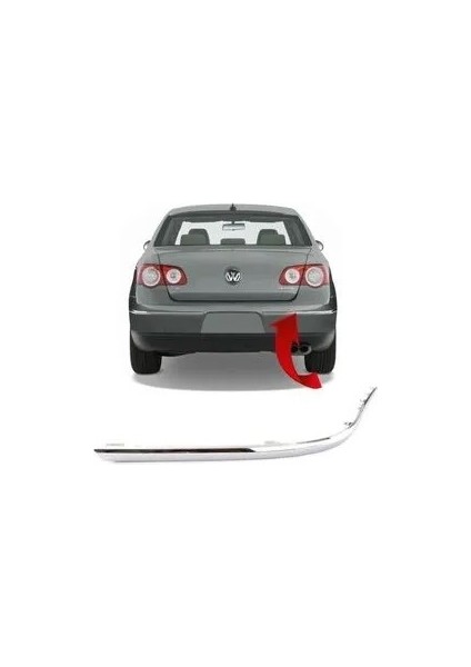 Tampon Nikelajı Arka Sag Passat 2006-2011 Krom