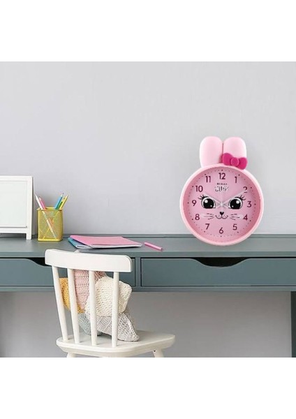 Saatdukkanduvar Home'dan Çocuk Odası Pembe Masa Saati 27 x 39 cm Boyut modelleri