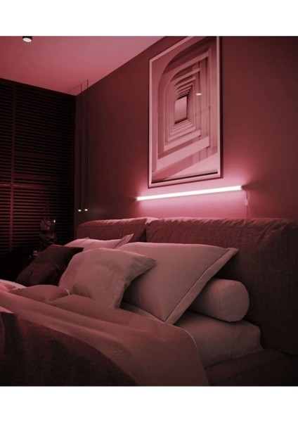 Pinkblue Light Uzaktan Kumandalı Aplik Gece Lambası Rgb 256 Renk Lambader Yuksek Işık Sistemi
