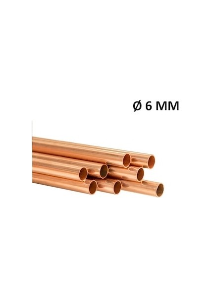 Bakır Boru 6 mm 1 Metre