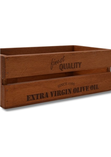 Ahşap Kasa Zeytinyağlık Yağdanlık Organizer 30X15CM fiyatları