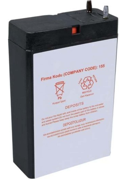 Yokohama Yh-41.8 4 Volt - 1.8 Amper Kuru Akü (50 x 76 x 22 Mm)