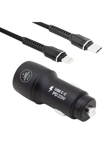 Yeni Nesil Usb-C (Iphone To Type-C) Araç Şarj Seti (PD18W) (4767) - YLT9157-3075