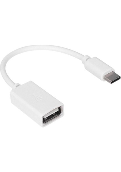 Beyaz USB Dişi To Type-C Erkek Otg Çevirici (4767)