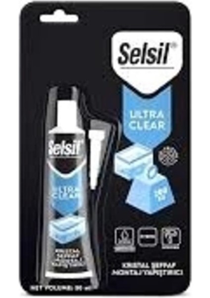 Selsil Şeffaf Montaj Yapiştiric Ultra Clear 50ML (4767) - Lisinya