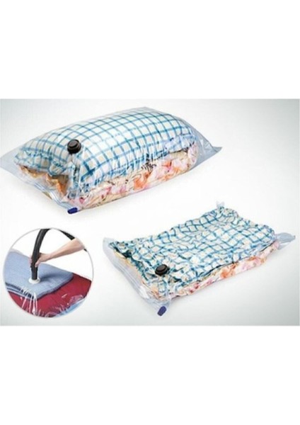 Büyük Boy 80x100 cm Renkli Vakumlu Saklama Poşeti, Plastik, Hacim: Büyük, 1 Parça fırsatları